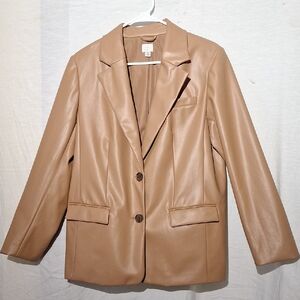 3/$20- new day Vegan Blazer, Camel shade Sz 10, NWOT